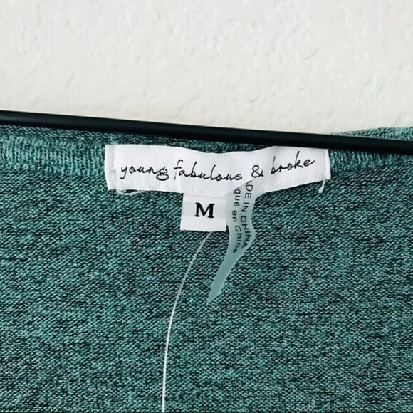 New! Young Fabulous & Broke 2 Piece Matching Joggers Hooded Cardigan Set - Picture 7 of 16